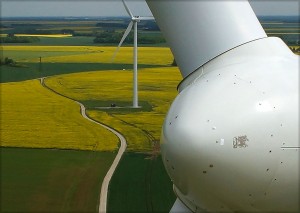 photo aérienne par drone, inspection d'éolienne