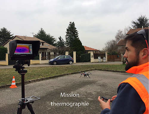 Mission thermographie par drone pour Technivue